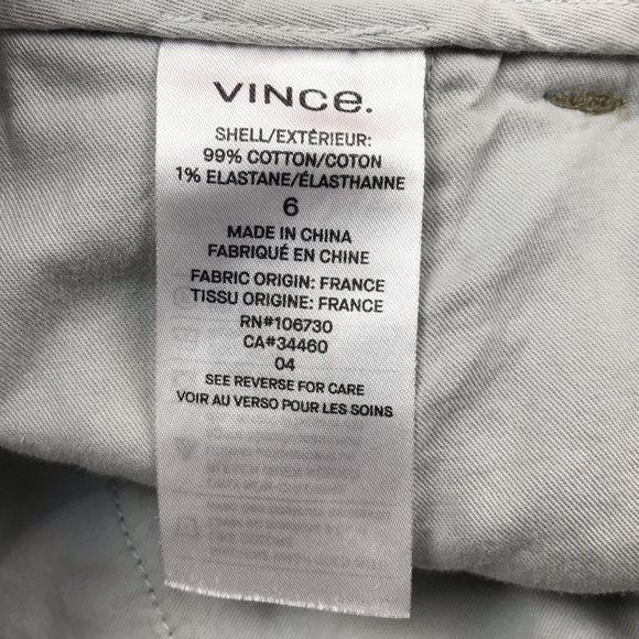 Vince Classic Cropped Corduroy Chino Pants - Picture 13 of 14